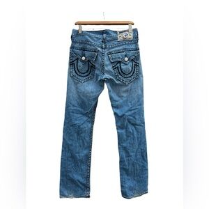 True Religion Y2K Women's Straight Fit Jeans 100% Cotton Blue - Size 29